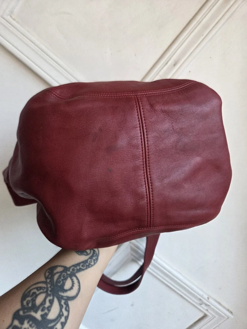 Vintage Coach Red Soho Tote XL Duffle 4082🔥❤️